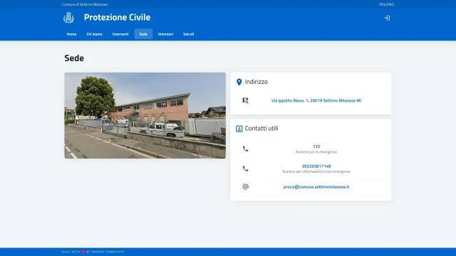 La sede e i contatti